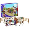 Image de Figurine SCHLEICH - Lentraînement au concours dHorse Club Lisa - Pour Enfant - Mixte - Extérieur - Marron
