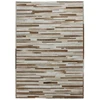 Image de Tapis Tissé En Cuir Fait Main "lavish" Crème 160 X 230 Cm