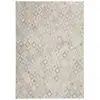 Image de Tapis En Cuir Effet Métallique "spark" Ivoire & Or 160 X 230 Cm