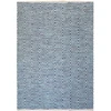Image de Tapis Rayé Fait Main "aperitif" Bleu 160 X 230 Cm