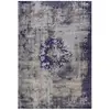 Image de Tapis Rétro À Poils Courts "vintage" Bleu 160 X 230 Cm