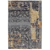 Image de Tapis Jacquard À Poils Courts "blaze" Bleu 195 X 290 Cm