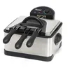 Image de Friteuse - BESTRON - 3 paniers - Capacité 4 litres - Zone froide - 15 kg de friture