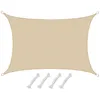 Image de Voile dombrage AMANKA 3x5 m HDPE Rectangulaire Beige - Protection Solaire UV 80%