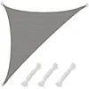 Image de Voile dombrage UV 3x3x425 HDPE Triangle Protection Solaire Toile Jardin gris