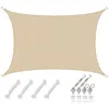 Image de 3x5 Voile dOmbrage Rectangulaire Respirante - Toile de Jardin UV avec Fixation
