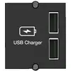 Image de Chargeur Universel Bachmann 2 Ports Usb 2.0 Compact Noir