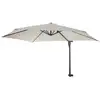 Image de Parasol de mur casoria, parasol déporté pour balcon ou terrasse, 3m inclinable - crème