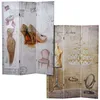Image de Paravent Vintage cloison de séparation scintillement rétro mode 180x120cm