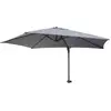 Image de Parasol Mural Casoria, Parasol Déporté Pour Le Balcon, 3m, Inclinable ~ Gris
