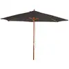 Image de Parasol De Jardin Florida, Ø 3m Polyester/bois 6kg ~ Anthracite