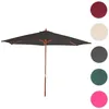 Image de Parasol de jardin Florida Ø 3m polyester/bois 6kg ~ anthracite