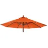 Image de Toile pour parasol de gastronomie en bois HWC-C57 rond Ø4m polyester 3kg - terre cuite