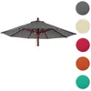 Image de Toile pour parasol de gastronomie en bois HWC-C57 Ø4m polyester 3kg ~ anthracite