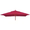 Image de Toile Pour Parasol De Gastronomie En Bois Hwc-c57, 4x4m Polyester 3kg ~ Bordeaux
