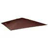 Image de Toile pour parasol de luxe HWC-A96 toile de remplacement pour parasol 3x4m (Ø5m) polyester 35kg - brun