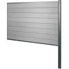 Image de Brise-vue En Wpc Sarthe, Poteau En Aluminium ~ Extension, 185cm Gris