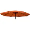 Image de Toile pour parasol meran pro, parasol de marché gastronomique avec volant ø 5m, polyester - terre cuite