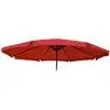 Image de Toile pour parasol meran pro, parasol de marché gastronomique avec volant ø 5m, polyester - bordeaux