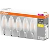 Image de Led filament flamme dépolie 4W E14 blanc chaud boite de 5