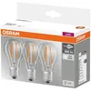 Image de OSRAM Lot de 3 Ampoules LED E27 standard claire 65 W équivalent à 60 W blanc froid