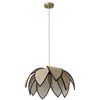 Image de OSRAM Decor Rattan Lotus suspension 480mm E27 Marron rotin métal naturel pour salon et chambre