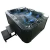 Image de HOME DELUXE spa extérieur BLACK MARBLE PLUS >Version: Plus couverture thermique et escalier