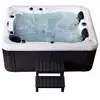 Image de Home deluxe - jacuzzi extérieur - escalier beach plus et couverture thermique - dimensions : 210 x 155 x 83 cm - avec chauffage, 51 jets de massage et 24 sources lumineuses i jacuzzi extérieur pour 3 personnes