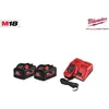 Image de Pack de 2 batteries 18V M18 HNRG HIGH OUTPUT  5 5 Ah+ chargeur M12-18 FC - MILWAUKEE - 4933464713