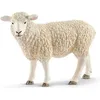 Image de Figurine Mouton SCHLEICH Farm World 13882 - Laine Duveteuse - Enfant Garçon et Fille - Beige et Gris