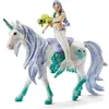Image de Sirène sur Licorne de mer figurine fantastique pour enfants dès 5 ans 155 x 82 x 18 cm - schleich 42509 BAYALA