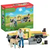 Image de Coffret Visite du Vétérinaire à la ferme 12 Pièces - Avec Animaux de la Ferme Véhicule et Vétérinaire - SCHLEICH - 42503 FARM WORLD