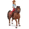 Image de Figurine Cavalière Hannah et Cayenne dès 5 ans Schleich 42539 Horse Club - coffret 151 x 79 x 18 cm