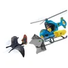 Image de Coffret Attaque aérienne Ensemble de jouets 1 hélicoptère 1 figurine humaine et 1 dinosaure tapejara Schleich 41468 Dinosaurs