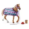 Image de Figurine Pur sang anglais avec couverture SCHLEICH