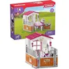 Image de Box avec jument Lusitanienne coffret figurines schleich 42368 HORSE CLUB avec 12 éléments dont 1 cheval schleich inclus dès 5 ans