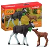 Image de Figurines Élan Femelle Avec Veau, Animaux Sauvages, 42629 Wild Life, Pour Enfant Des 3 Ans