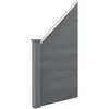Image de [neu.holz] Clôture de Jardin Brise Vue Brise Vent Bois Composite (WPC) Segovia Gris 180 x 96 cm