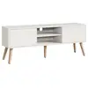 Image de Meuble tv eskilstuna 120 x 30 x 47 cm blanc [en.casa] Eskilstuna