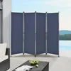 Image de Brise-vue Modica à 4 Panneaux Polyester 215 x 170 cm Bleu Foncé