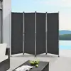 Image de Brise-vue Modica À 4 Panneaux Polyester 215 X 170 Cm Noir [pro.tec]