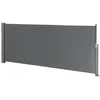 Image de Brise-vue Store latéral PRO.TEC - Gris - 100 x 300 cm - Protection contre le vent et les rayonnements UV