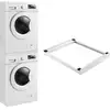 Image de Kit de superposition pour lave-linge sèche-linge standard 60 cm blanc [en.casa]