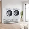 Image de Double socle Bothel avec étagère coulissante pour lave-linges séche-linges 127 x 54 x 37 cm [en.casa]