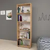 Image de Bibliothèque Vara à 5 niveaux 172 x 55 x 20 cm effet chêne