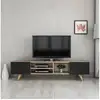 Image de Meuble tv assens à 2 portes 40 x 160 x 31 cm effet chêne noir [en.casa] Assens
