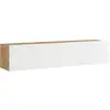 Image de Meuble tv lapinlahti à 2 portes 29,5 x 140 x 31,5 cm effet chêne rustique blanc [en.casa] Lapinlahti