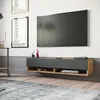 Image de Meuble TV - EN.CASA - Laitila - Bois de pin - Anthracite