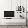 Image de Meuble tv vihti 180 x 31 x 29,5 cm blanc [en.casa] Vihti