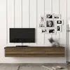 Image de Meuble TV Vihti 180 x 31 x 30 cm effet noyer